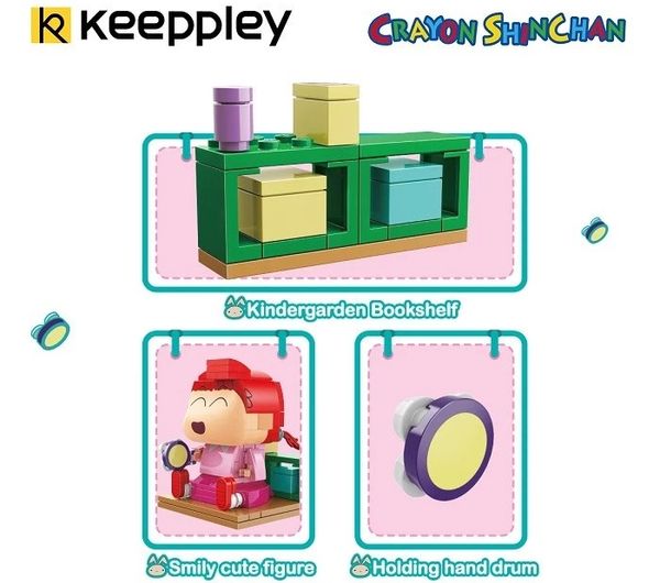 Cửa hàng hobby bán Mô hình Keeppley Crayon Shin Chan Nene K20603 đồ chơi lắp ráp chất lượng tốt