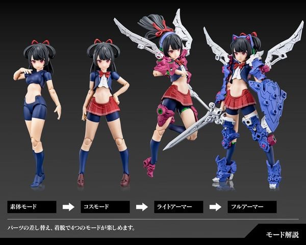 Mở hộp review mô hình lắp ráp Megami Device Buster Doll Knight Kotobukiya KP683 chính hãng