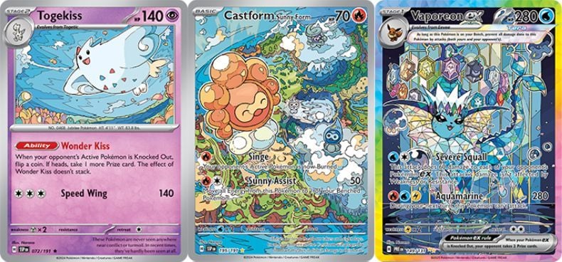Series Pokemon TCG Scarlet & Violet 2024 giới thiệu hình minh họa xuất sắc từ các họa sĩ mới