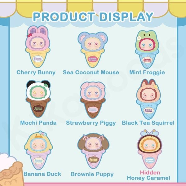 Tạo thêm niềm vui với Hộp Mù Thú Bông Lovely Emma Scoop Ice Cream RE79 đầy bất ngờ và thú vị