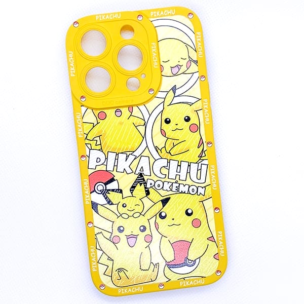 Case ốp hình Pokemon có bản quyền Pikachu chuột điện giá rẻ cho iPhone 15 Pro Max