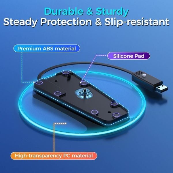Phụ kiện PS5 chính hãng đế Dựng PS5 _ PS5 Slim Đứng LED RGB IINE L986 giao hàng toàn quốc