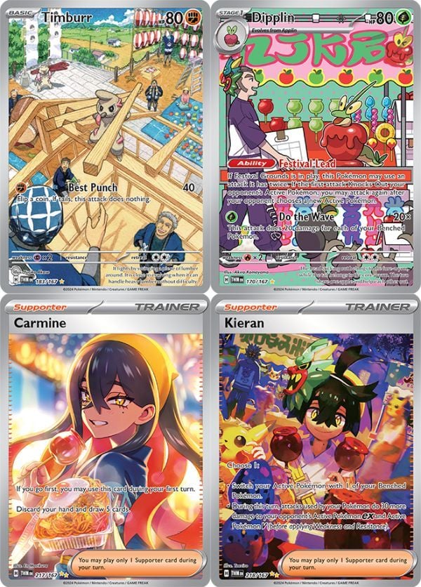Thẻ bài PP51 Pokemon TCG Twilight Masquerade Booster Pack hàng thật chính hãng nhiều thẻ đẹp hiếm mạnh mua sưu tầm làm quà tặng fan người hâm mộ