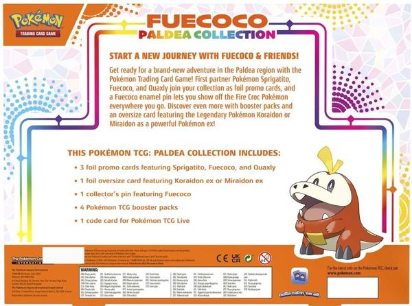 Thẻ bài Pokemon TCG Paldea Collection Fuecoco hàng thật chính hãng nhiều thẻ đẹp hiếm mạnh mua sưu tầm làm quà tặng fan người hâm mộ