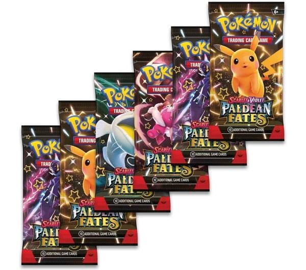 Thẻ bài Pokemon TCG Scarlet & Violet Paldean Fates Booster Bundle hàng thật chính hãng nhiều thẻ đẹp hiếm mạnh mua sưu tầm làm quà tặng fan người hâm mộ