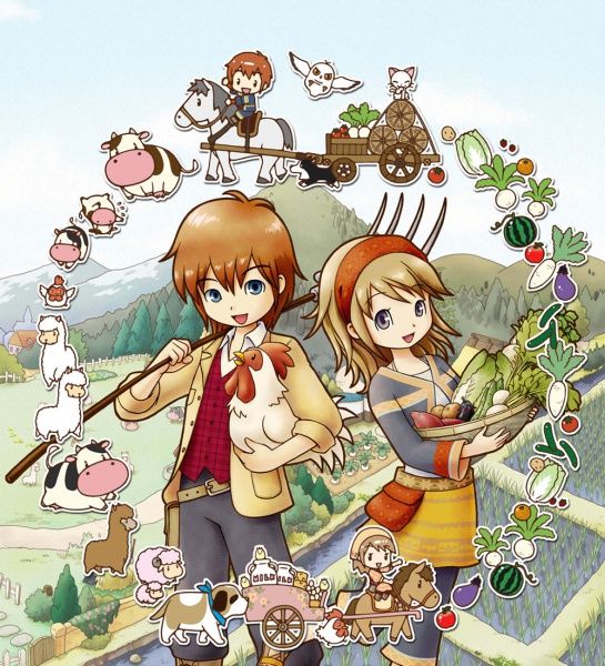 harvest moon tale of two towns bluebell or konohana