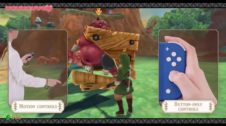hệ thống điều khiển Zelda Skyward Sword HD nintendo switch