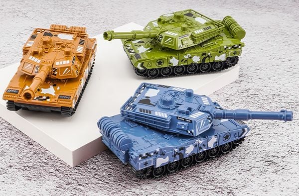 Mô hình xe tăng Battle Tank Vehicle City Series xe đồ chơi dễ thương mua trang trí trưng bày sưu tầm