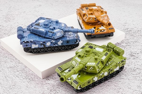 Mô hình xe tăng Battle Tank Vehicle City Series xe đồ chơi đẹp rẻ trang trí góc học tập bàn làm việc