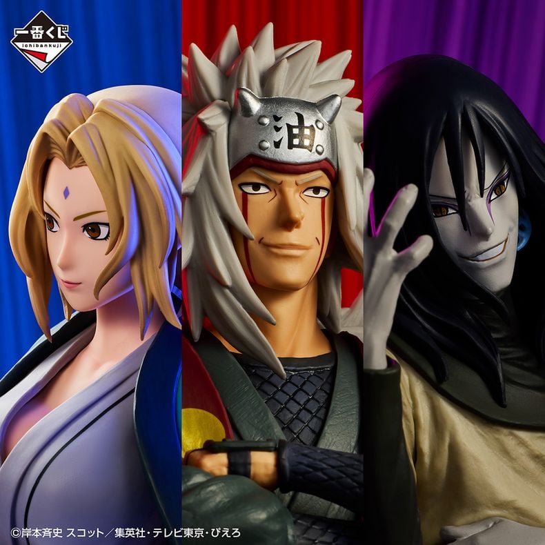 Mô hình Ichiban Kuji Naruto Shippuden Legendary Sannin phiên bản giới hạn dành cho fan Naruto