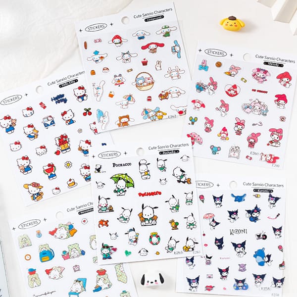 Hình dán Sticker Cute Sanrio Family Characters nhiều mẫu đa dạng