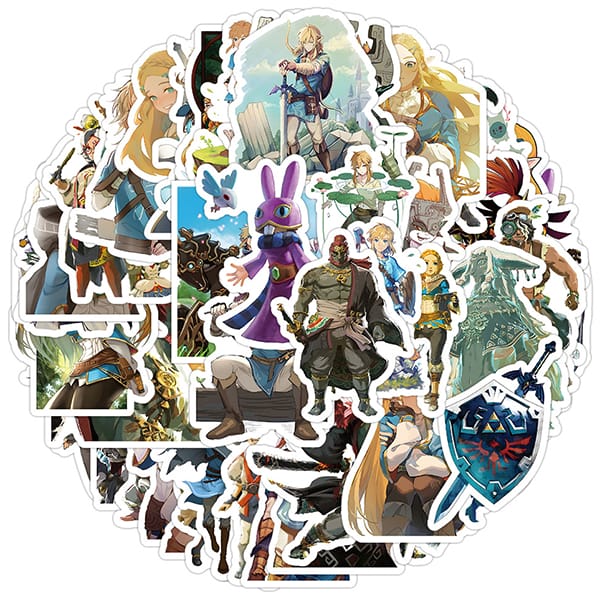 Hình dán Sticker tổng hợp The Legends of Zelda 50 cái ngẫu nhiên