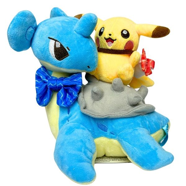 Thú bông Pokemon Pikachu cưỡi Lapras 60cm Hàng bản quyền chính hãng dễ thương đáng yêu mua làm quà tặng cho bé trang trí sưu tầm