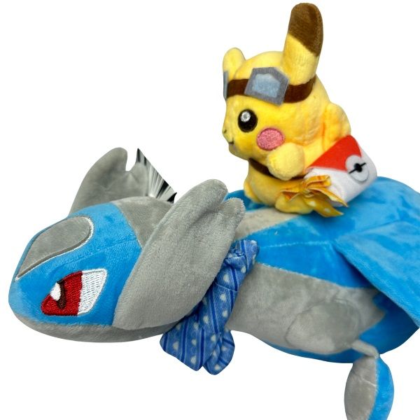 Thú bông Pokemon Pikachu cưỡi Latios 28cm Hàng bản quyền chính hãng dễ thương đáng yêu mua làm quà tặng cho bé trang trí sưu tầm