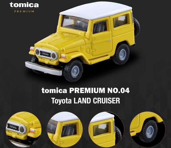 Đồ chơi mô hình xe Tomica Premium 04 Toyota Land Cruiser xe hơi thể thao màu vàng thiết kế đẹp mắt chất lượng tốt chính hãng giá rẻ mua tặng bạn bè người thân người yêu gia đình con cái