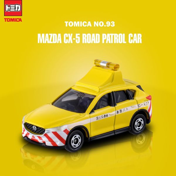 Đồ chơi mô hình Xe tuần tra mô hình Tomica No. 93 Mazda CX-5 Road Patrol Car màu vàng thiết kế đẹp mắt chất lượng tốt chính hãng giá rẻ mua tặng bạn bè người thân người yêu gia đình con cái