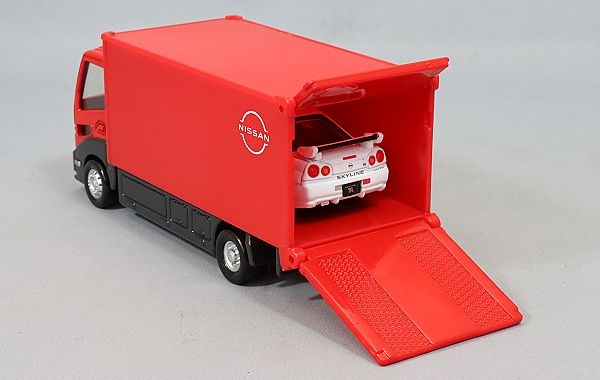 Đồ chơi mô hình Tomica Transporter Nissan Skyline GT-R V Spec II Nur xe tải đỏ xe hơi thiết kế đẹp mắt chất lượng tốt chính hãng giá rẻ mua tặng bạn bè người thân người yêu gia đình con cái