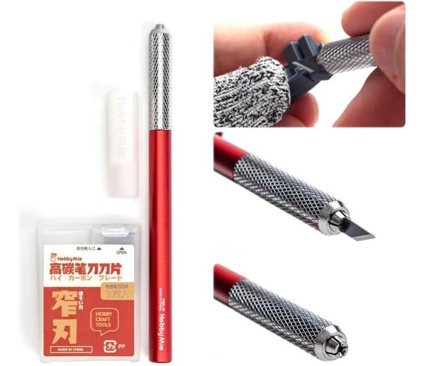 Bộ dụng cụ ráp mô hình Hobby Mio 9 món có bút dao gọt tỉa và bộ lưỡi dao thay thế giá rẻ