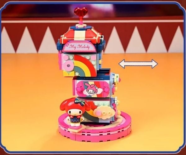 Hướng dẫn lắp ráp Mô hình Keeppley Hộp Ảo Thuật Rạp Xiếc My Melody K20824 dễ thương đẹp mắt