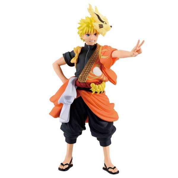 phân biệt mô hình Naruto Shippuden Uzumaki Naruto Figure Animation 20th Anniversary Costume real