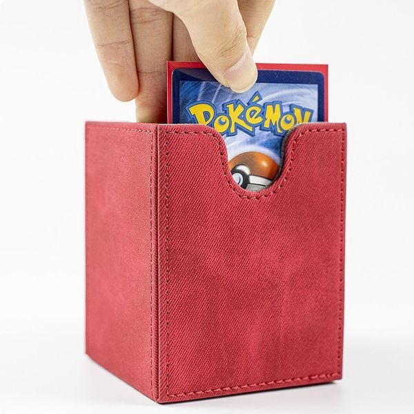 Hộp deckbox đựng thẻ bài TCG da lộn cao cấp Pokemon chính hãng