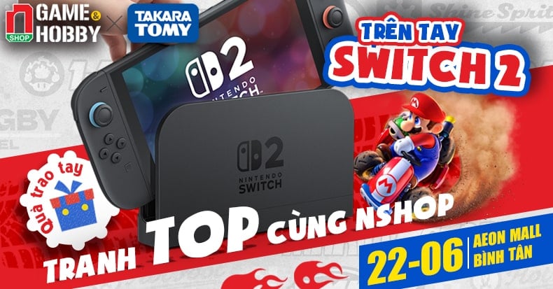 event nShop nintendo switch 2 trải nghiệm đua Mario Kart World Aeon Mall Bình Tân 22-6