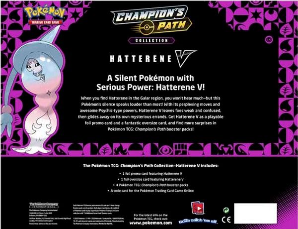 hướng dẫn chơi bài Pokemon Hatterene V Champions Path Collection