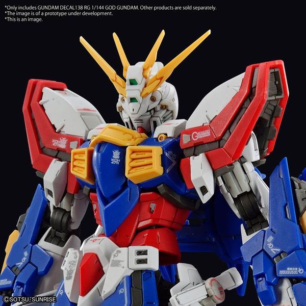 hướng dẫn dán Gundam Decal God Gundam RG 1/144