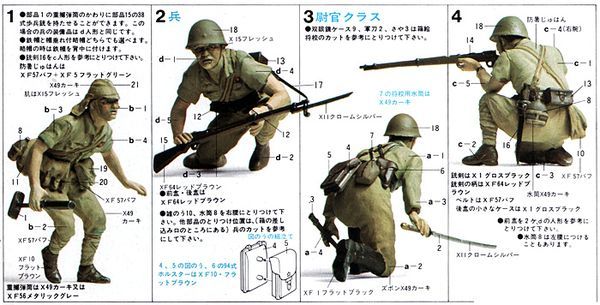 hướng dẫn ráp mô hình quân sự Japanese Army Infantry 1-35 Tamiya 35090