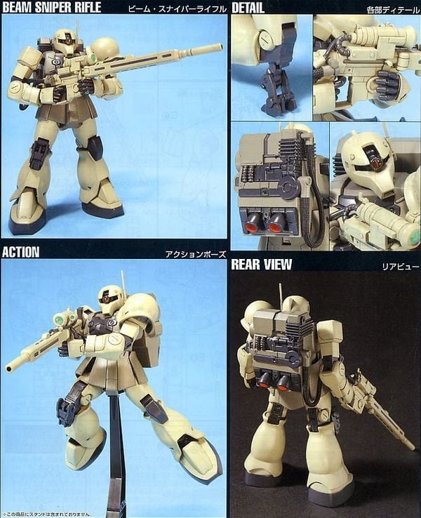 hướng dẫn ráp MS-05L Zaku I Sniper Type hguc 1/144 gundam