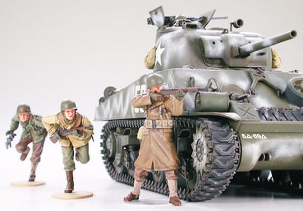 hướng dẫn ráp US Medium Tank M4A3 Sherman 75mm Gun 1-35 Tamiya 35250