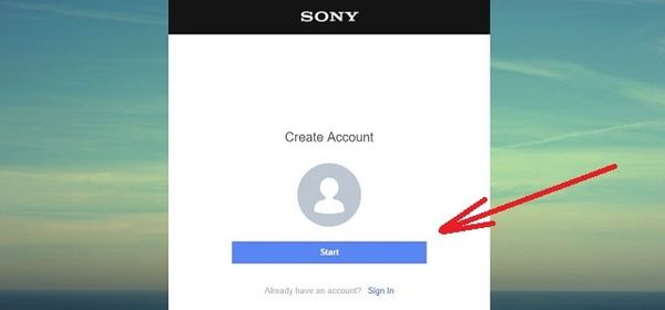 create psn account step 2