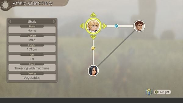 Guide to Xenoblade Chronicles Party Affinity