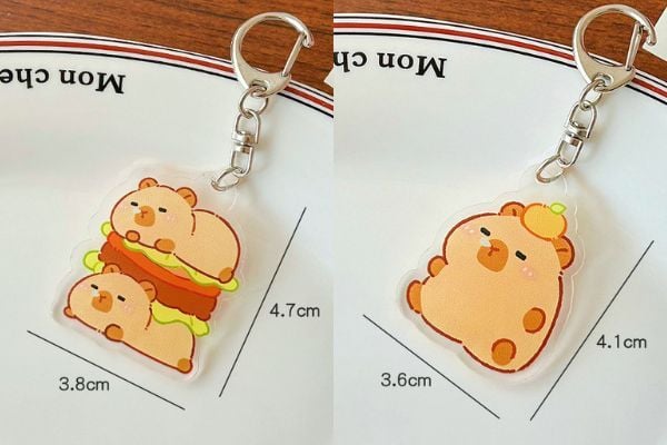 Đặt mua ngay Móc khóa nhựa hình chuột lang nước Capybara Vol 1 thiết kế đáng yêu, lý tưởng làm quà tặng