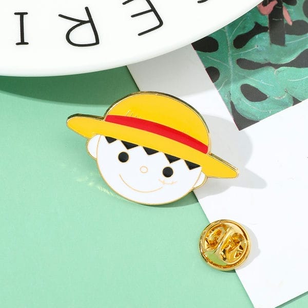 Huy hiệu pin cài áo hình One Piece Đảo Hải Tặc Mũ Rơm Luffy