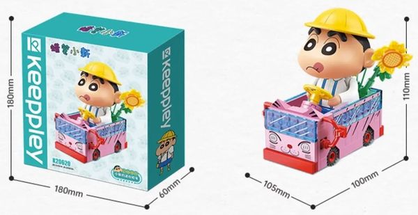 Mua Mô hình Keeppley Crayon Shin Chan Xe Buýt Mini K20620 đồ chơi lắp ráp thú vị làm quà tặng trang trí không gian sống