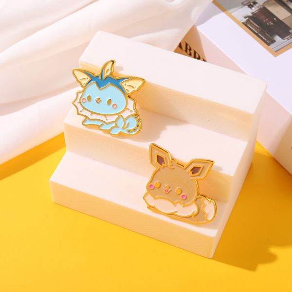 Phụ kiện thời trang Huy hiệu pin cài áo Pokemon Eevee - Eeveelution trang trí balo