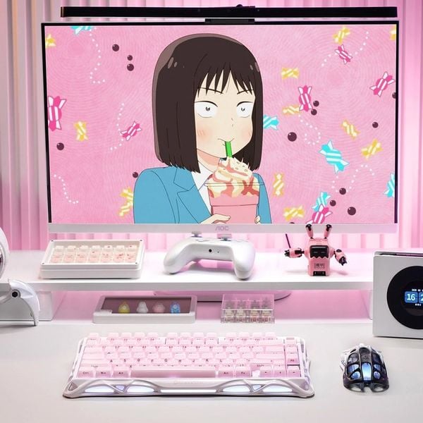 nShop bán GravaStar Mercury K1 75% Wireless Mechanical Gaming Keyboard Sakura Pink bàn phím cơ cao cấp, thiết kế độc đáo