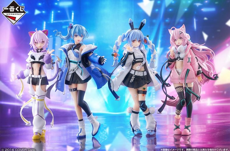 Ichiban Kuji Hololive Cyberpunk Style trò chơi may mắn ngẫu nhiên nhiều phần thưởng hấp dẫn đẹp mắt