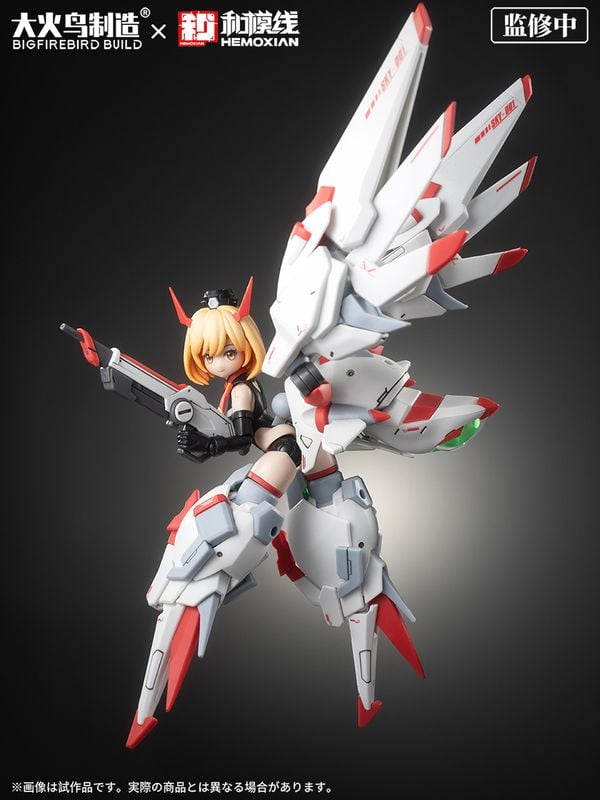 Mô hình lắp ráp Sky-001 Kelly Janet - Hemoxian X BigFireBird Build Full Time JIJIA dễ thương tạo dáng sinh động biểu cảm