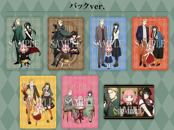 Thẻ bài Carddass SPY x FAMILY Metallic Card Collection Vol 1 chính hãng mở random ngẫu nhiên thú vị mua làm quà tặng fan người hâm mộ