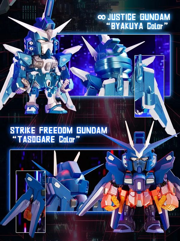 đánh giá mô hình QMSV Mini Strike Freedom Gundam & Infinity Justice Gundam Blind Box đẹp nhất