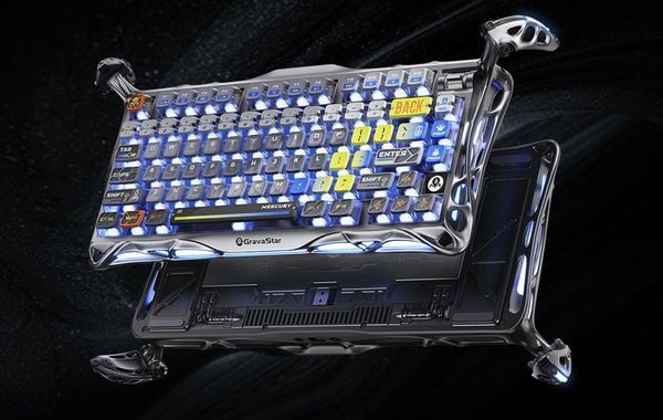 Mercury K1 Pro 75% Wireless Mechanical Gaming Keyboard Interstellar Silver bàn phím cơ GravaStar thiết kế mạnh mẽ, độ bền cao