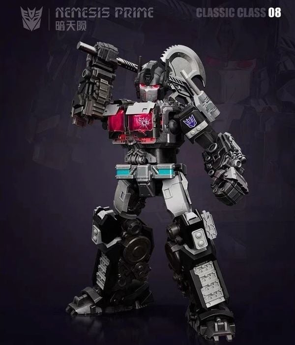 Mô hình lắp ráp Transformers Model Kit Classic Class 08 Nemesis Prime 12.5cm Luminous Eyes Blokees 71155 đẹp mắt tạo dáng linh hoạt