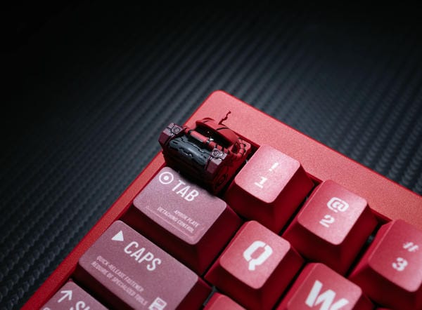 Phụ kiện gaming Keycap Artisan Gundam Zaku II Char Đỏ Lobo giá rẻ chính hãng giao hàng toàn quốc