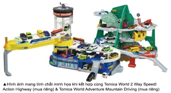 Kết hợp các bộ Tomica World cùng World Double Action Tomica Building