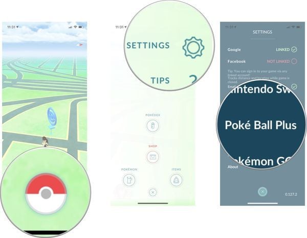 Connect Poke Ball Plus with Pokemon Go