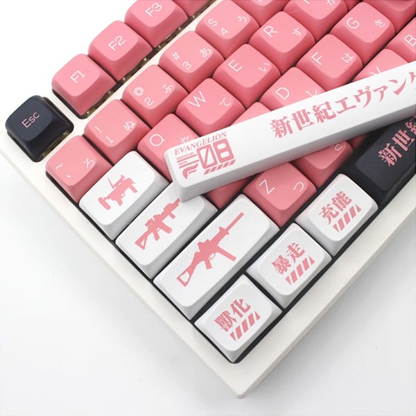 Keycap White Black Pink Evangelion Type-08 EVA giá tốt