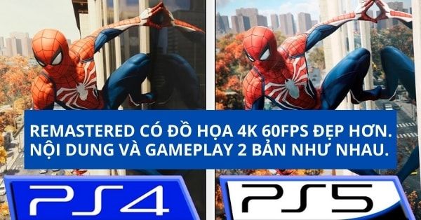 Khác biệt giữa Spider Man Remastered và bản gốc