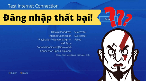 khắc phục đăng nhập playstation network thất bại